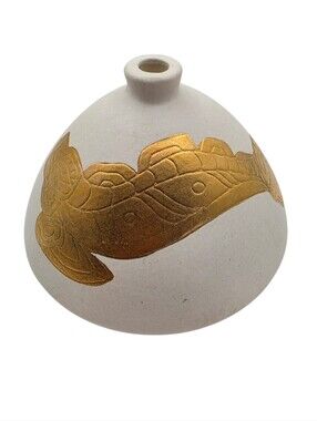 Vintage Sascha Brastoff Footed Covered Ashtray Mid Century Modern